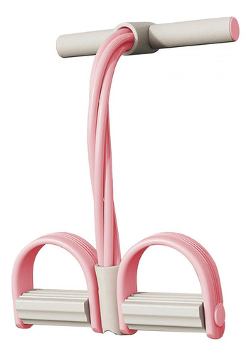 Bandas De Resistencia Tirador De Pedal Elástico Rosa