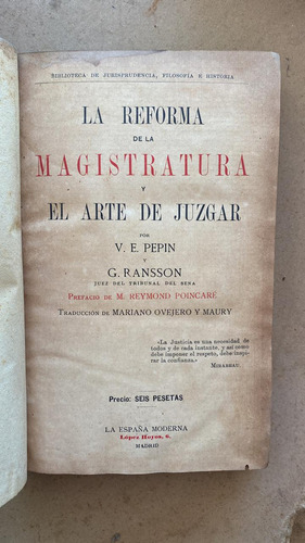 La Reforma De La Magistratura Y El Arte De Juzgar - Pepin