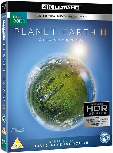 Combo Blu Ray 4k Planet Earth 2 + Blu Ray 4k Blue Planet 2