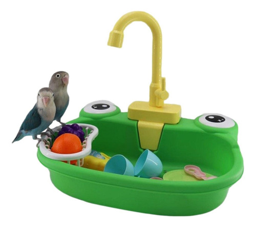 Baño Automáticos Para Pájaros, Piscina Loros, Fregadero .