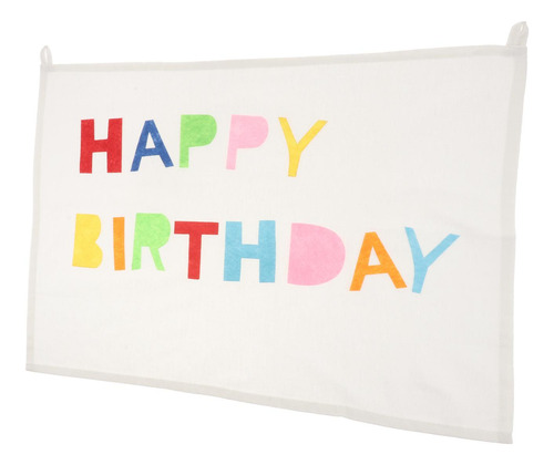 Cumpleaños Tapiz Banderas Algodón Fondo Feliz Cumpleaños