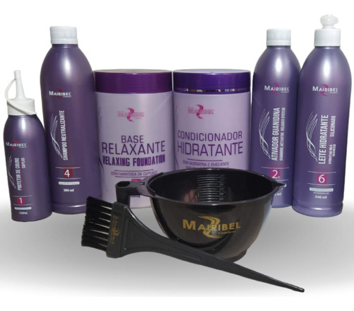 Kit Completo Relaxamento Capilar Forte Guanidina Mairibel