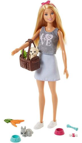 Barbie Con Perrito - Original Importada