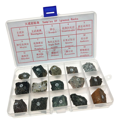 Espécimen De Roca Ígnea Material Didáctico Ígnea Real