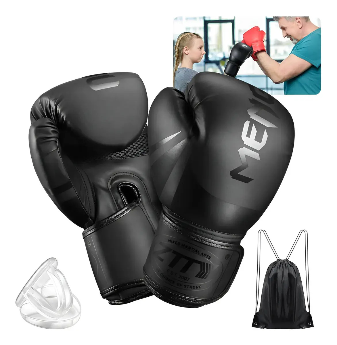 Guantes de Boxeo ZTTY Elite 2 para Niños de 8oz con Cierre de Velcro