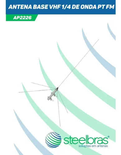 Antena Base Vhf 1/4 De Onda Plano Terra Fm - Ap2226 | MercadoLivre