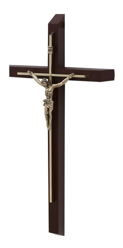 Cristo, Cruz, Crucifijo. Madera Y Baño De Oro 