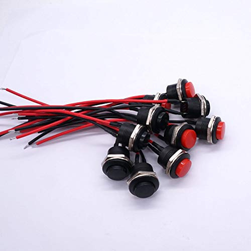 10pcs 16mm Momentary Push Button Switch Spst Ac250v/3a ...