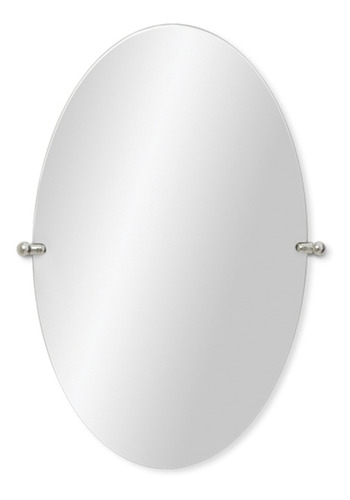 Espejo Pivot Oval Reflejar 74x43 Borde Pulido Baño Living