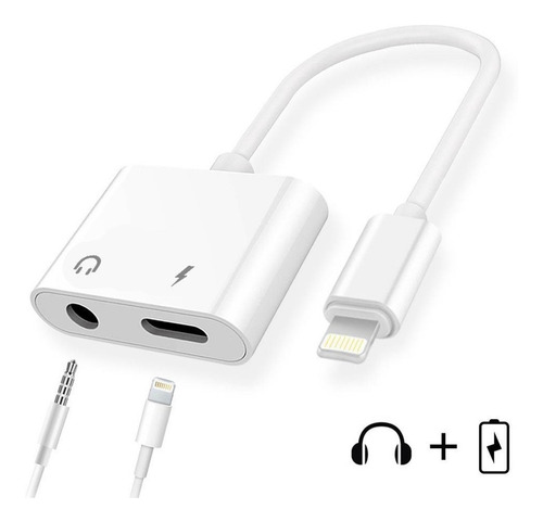 Adaptador Lightning + Audio Jack 3.5mm Para iPhone