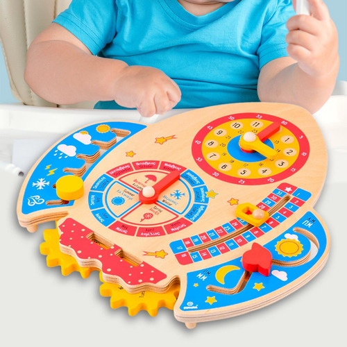 Juguetes De Tablero De Calendario De Madera, Juguete De