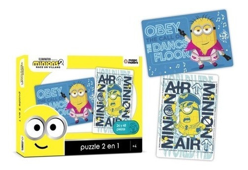 Rompecabezas 2 En 1 Minions 2 Puzzle 24 Y 48 Piezas