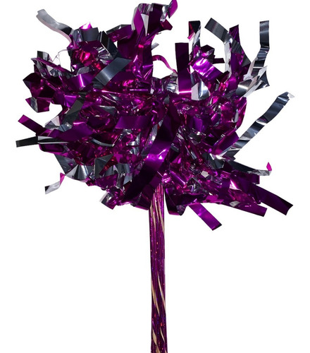 50 Mechudos Pompon Metalico Porra Fiesta