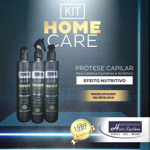 Kit Home Care - Limpeza E Hidratação Para Prótese Capilar