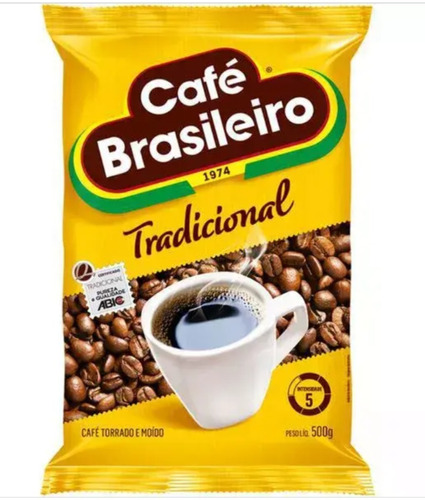 Café Tradicional Torrado E Moído Café Brasileiro Pacote 500g