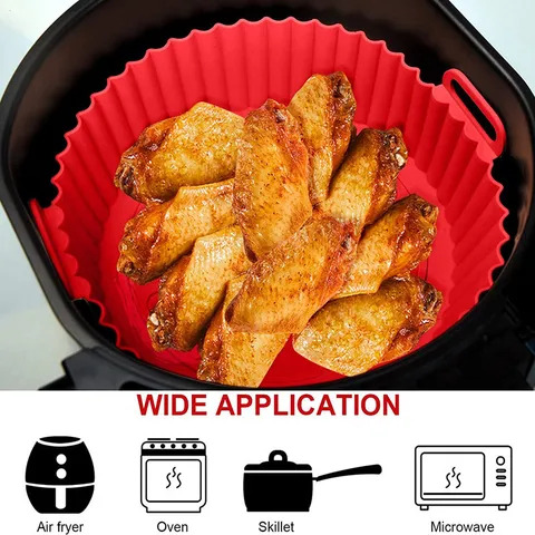 Molde De Silicona Reutilizable Air Fryer-freidora Azul Aire