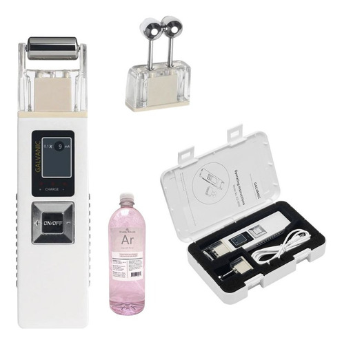 Galvánica Facial 2 Cab. Microcorriente + Agua D Rosas 15ml