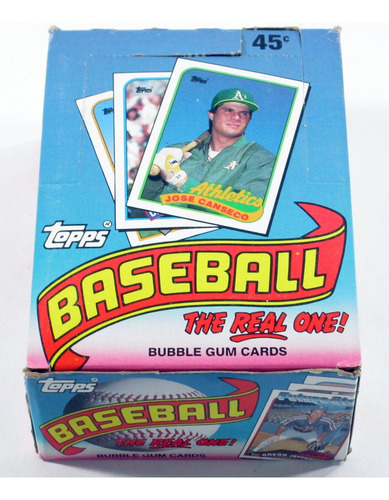 Caja De Tarjetas De Béisbol Topps 1989 (36 Paquetes)