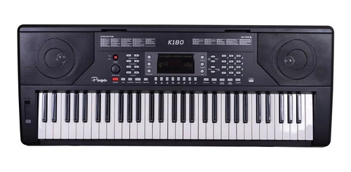 Teclado 61 Teclas Sensitivo 5/8 Parquer K180bk +fuente+ Sop
