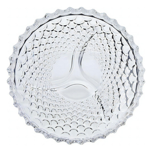 Petisqueira Pineapple 3 Divisões Cristal 4x23cm Lyor Cor Incolor