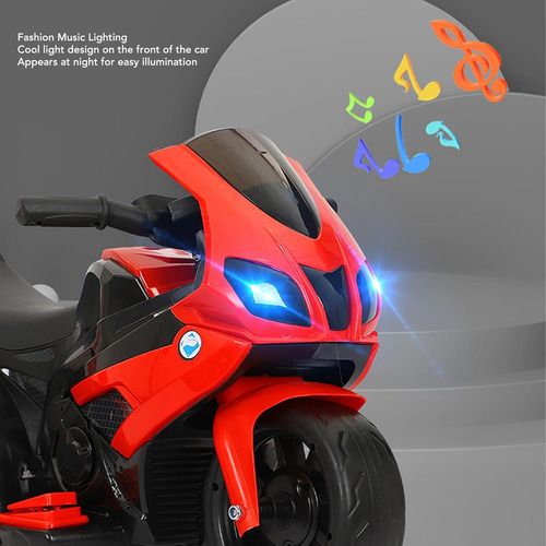 Motocicleta Infantil Recargable 6v Con Luces Y Sonido Niños
