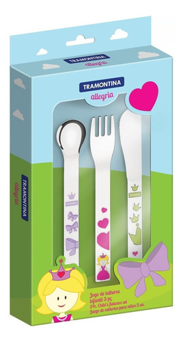 Cubiertos Bebe Tramontina 3 Piezas
