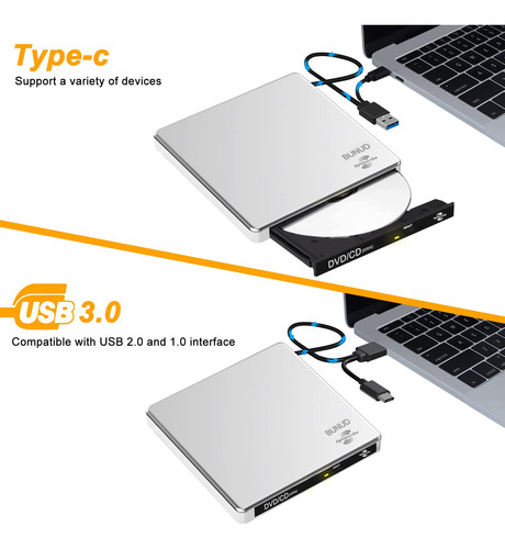External Cd/dvd Drive Bunud Lightscribe For Laptop Mac Windo