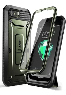 Case Supcase Para iPhone SE 2022 Protector 360° Verde