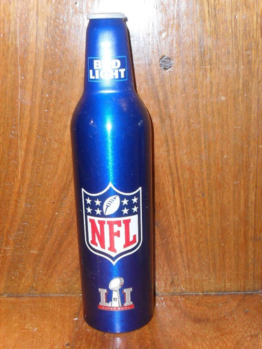 Botella Aluminio Bud Light Superbowl 50  Vacía