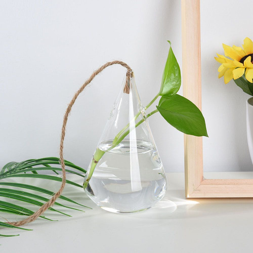 Recipiente De Vidro Suspenso Para Terrário, Vaso De Vidro, J