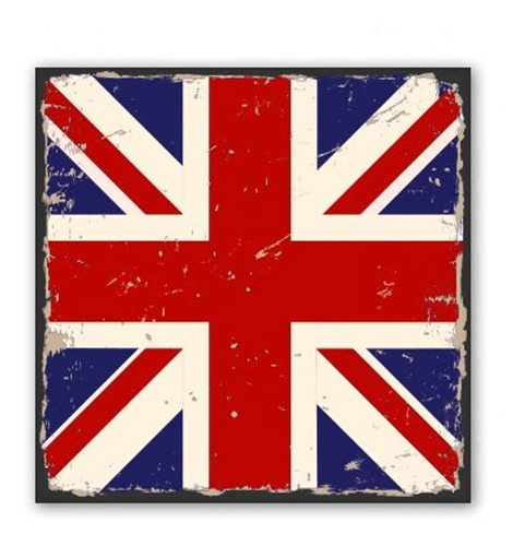 Clásico Bandera Británica Grunge Coche Vinilo