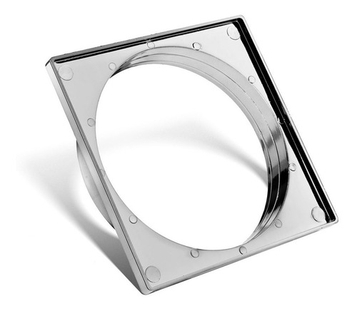 Kit 05 - Ralo Click De Inox 15x15 Cm + Porta Grelha Cromado
