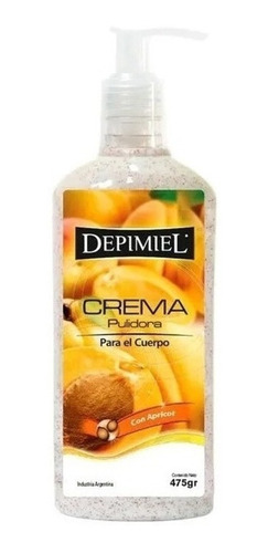 Crema Corporal Exfoliante Pulidora Depimiel Con Apricot 475g