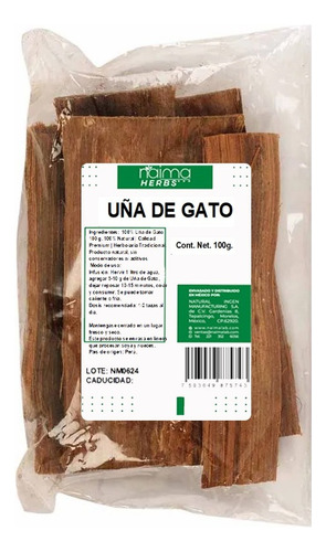 Té Uña De Gato Peruana 100 Grs
