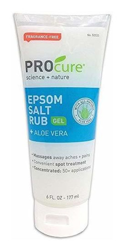 Gel Masaje Epsom + Aloe Vera, 6 Oz