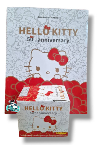 Álbum Hello Kitty 50 Aniversario + 50 Sobres (250 Estampas)