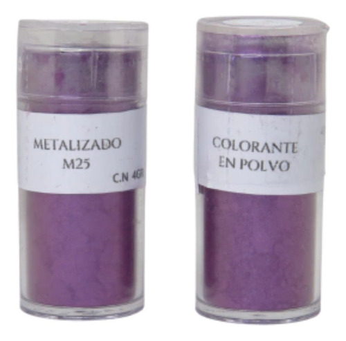 Colorante Comestible En Polvo Metalizado Violeta M25