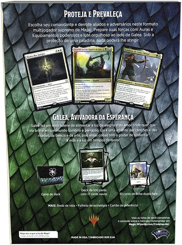 Imagem 6 de 8 de Deck Commander D&d Magic The Gathering Aura De Coragem