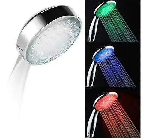 Duchero Con Luces Led Baño Ducha Lluviero Telefono Baño