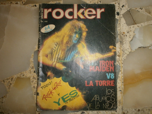 Revista Rocker Año 11 Numero 2 Rock In Rio Iron Maiden Yes 