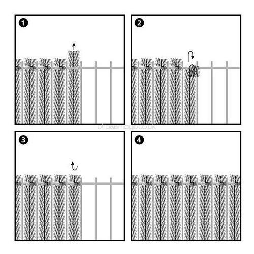 Cubre Cerco Vertical Artificial Muro Verde Alambrado X M2