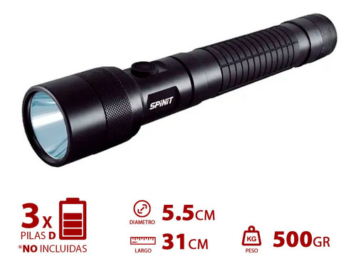 Imagen 2 de 8 de Linterna Led Spinit Pointmax 3d 400 Lumens Agente Oficial