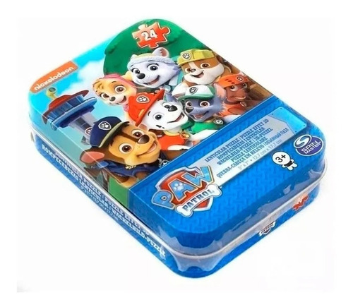 Paw Patrol Puzzle Rompecabezas En Lata De 24 Piezas Original