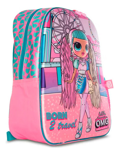 Mochila Con Ruedas Omg 3d Eva Trolley Rosa