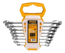 Comprar Juego De 8 Llaves Con Chicharra Combinadas Curvo 8-19mm