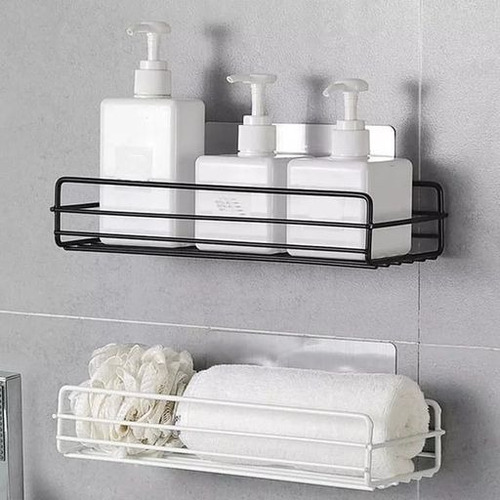 Imagen 2 de 4 de Estante Colgante Organizador Adhesivo Deco Rectangular
