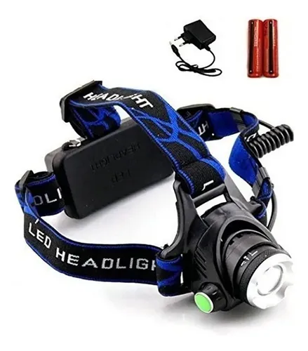 Linterna Frontal Led De Cabeza Recargable 1600 Lúmenes