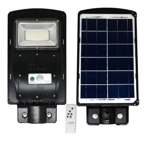 Solar Luminária Pública Poste Rua Led 30w C/sensor Controle