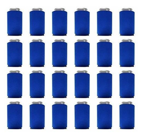 Can Cooler Sleeves Blank Poly Foam 24, Azul Real