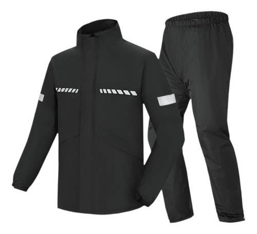 Conjunto Impermeable Para Hombre Con Capucha Y Pantalones